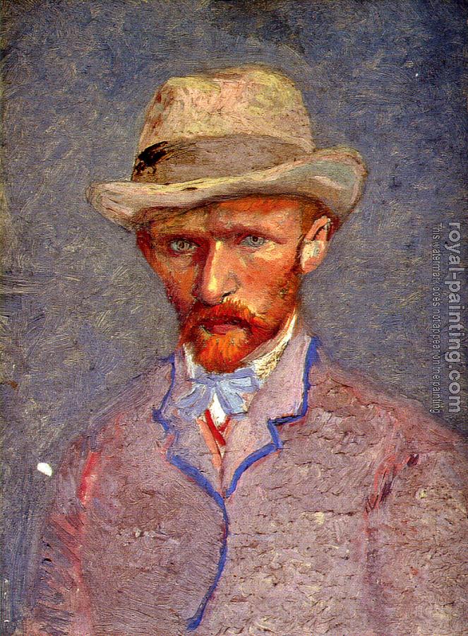 Vincent Van Gogh : Self-Portrait with Grey Felt Hat II